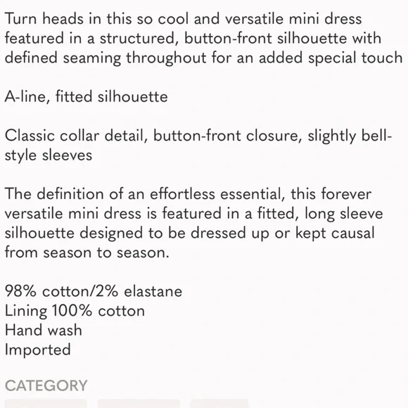 Free People Thea Button down Mini Shirt Dress Tunic Rust Color - Picture 5 of 10